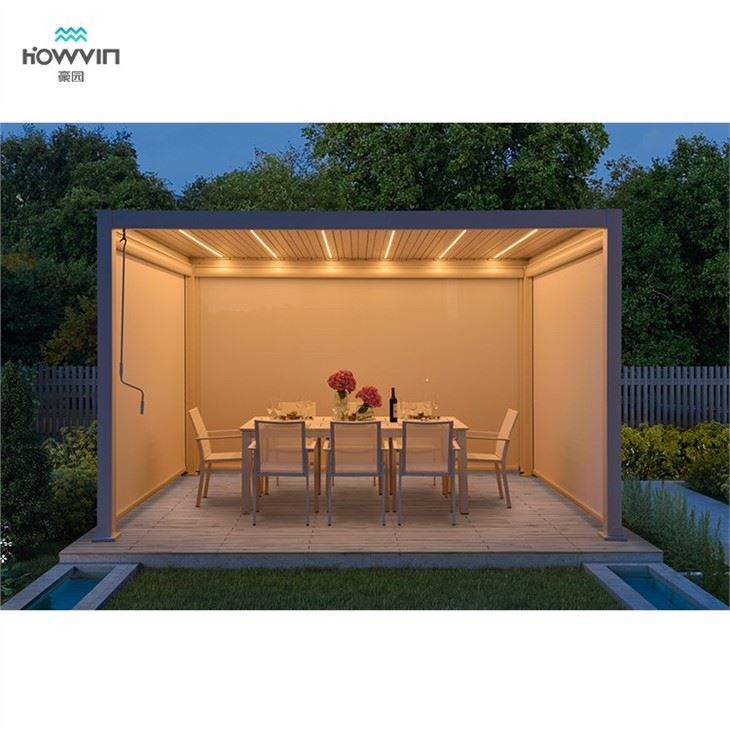 Garden Pergola With Retractable Canopy