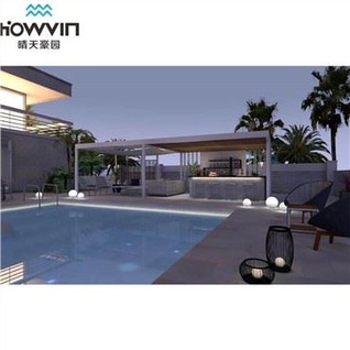 Pergola vandeniui atsparus ištraukiamas baldakimas